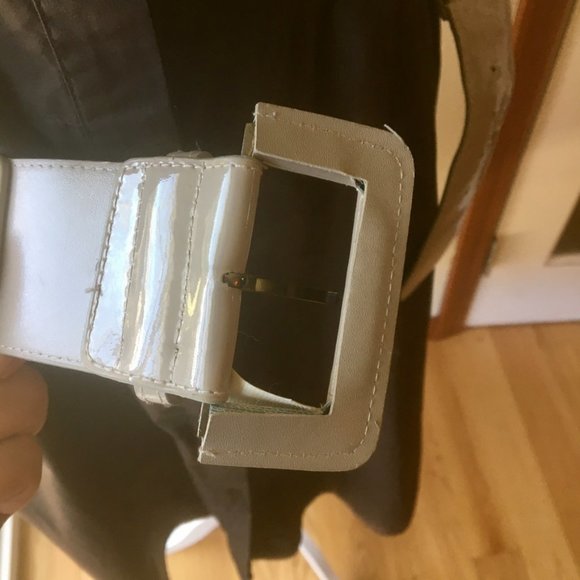 Zara Brown Midi Dress with Belt - Picture 8 of 10